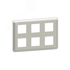Рамка Mosaic 2х3х2 модуля - алюминий (079332L) - Legrand