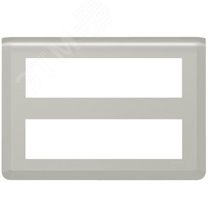 Рамка Mosaic 2х8 модулей - алюминий (079337L) - Legrand