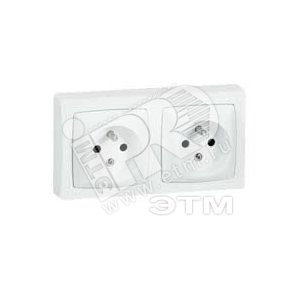 Oteo Розетка 2К+З 2п. - Legrand