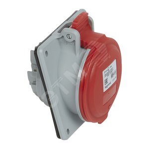 Розетка встраиваемая  - 16А - 3К+H+З - 380 В - IP 44 (090164)