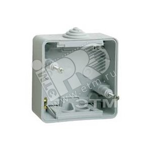 Plexo Коробка наружная 1 пост IP55 серая (91751) - Legrand