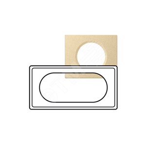 Рамка, 4/5 модулей, известняк - Legrand
