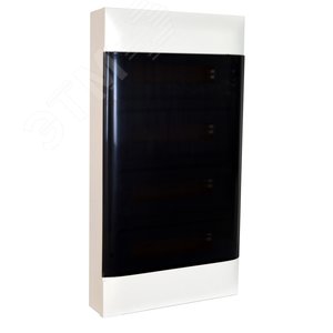 Practibox S Пластиковый щиток Навесной (ЩРн-П) 4X12 Дымчатая дверь - фото 2