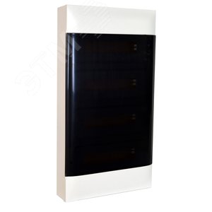 Practibox S Пластиковый щиток Навесной (ЩРн-П) 4X12 Дымчатая дверь - фото 3