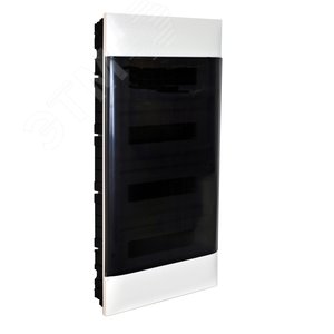 Practibox S Пластиковый щиток Встраиваемый (ЩРв-П) 4X18 Дымчатая дверь - фото 4