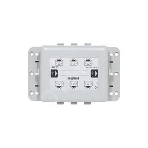 Коробка распределительная 5П/3П черный 6 выходов (92237) - Legrand