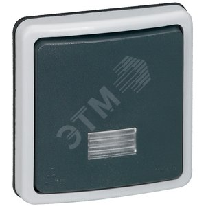 Plexo Переключатель с индикатором 10А сборный (090480) - Legrand