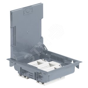 Коробка напольная 12м горизонтальная серая 75-105мм (89605) - Legrand