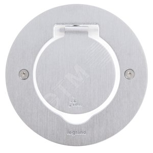 Блок встроенный IP44 круглый нержавеющая сталь 2м (089701) - Legrand
