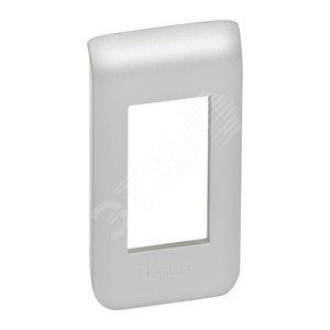 Рамка пластиковая Mosaic 1 модуль алюминий (79301)