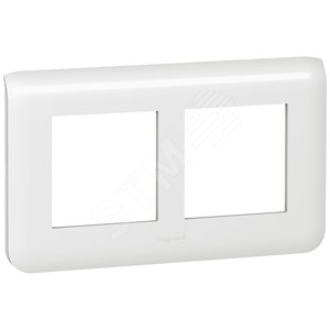 Mosaic Рамка 2X2 модуля горизонтальная белая (078864) - Legrand