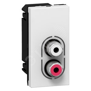 Розетка Аудио стерео 2 RCA (078753) - Legrand