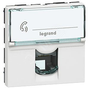 Mosaic-New Розетка телеф RJ12 (2 мод) - Legrand Euro