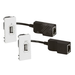 MOSAIC USB усилитель 1М бел MSC - Legrand