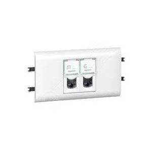 Розетка DLP под Кр.65 2XRJ45 Кат.6 UTP | 078663 | Legrand - Legrand