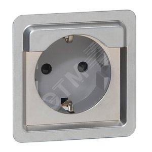Розетка с заземлением 2К+З без крышки 16А немецкий стандарт (077836) - Legrand