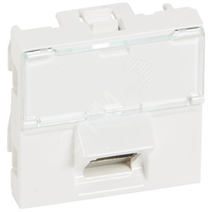 Роз.RJ45 кат 6 STP 2 мод уг 45 - Legrand