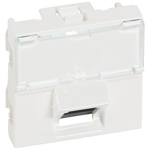 Розетка RJ 45 - Программа Mosaic - категория 5е - UTP 45° - 2 модуля - белый - LCS? | 076501 | Legrand - Legrand