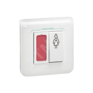 Mosaic Блок вызова медсестры дверной со светодиодом антимикробный - Legrand