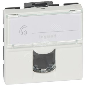 Mosaic Розетка компьютерная RJ45 2 модуля категория 5 - Legrand Euro