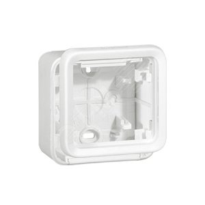 Коробка однопостовая, цвет белый (070741)