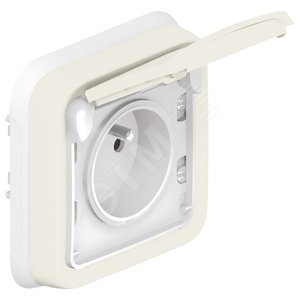 Plexo Розетка 2К+З SCHUKO автоматические клеммы белая (069870) - Legrand