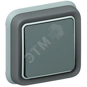 Переключатель встраиваемый, цвет серый (069811)