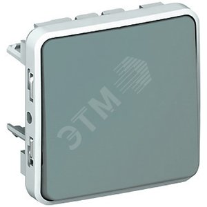 Plexo Серый Переключатель 1-клавишный перекрестный IP55 | 069521 | Legrand - Legrand