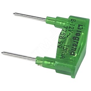 Лампа 8-12В-15мA, цвет зеленый (069499)