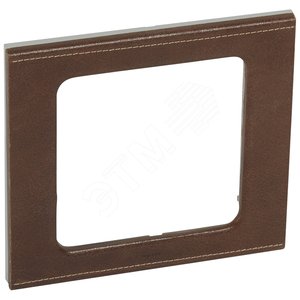 Рамка 2X5м КоричнТекстКожа CLN - Legrand