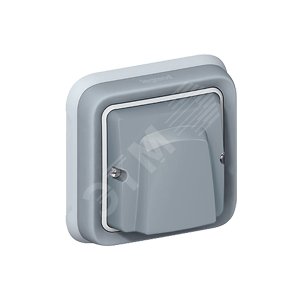 Plexo Вывод кабельный с зажимом серый (069848) - Legrand