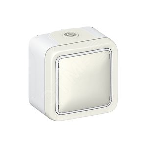 Plexo Вывод кабельный белый накладной - Legrand