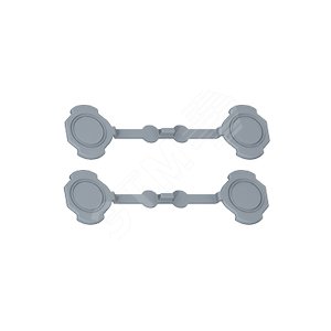 Plexo Набор из 4 заглушек серая (069598)