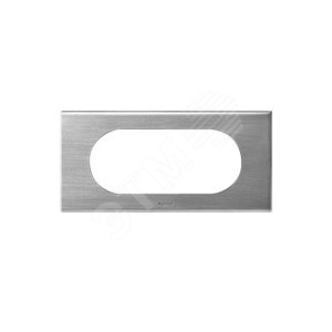 Рамка, 4/5 модулей, фактурная сталь (069105)