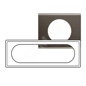 Рамка 6/8 модулей черный никель - Legrand
