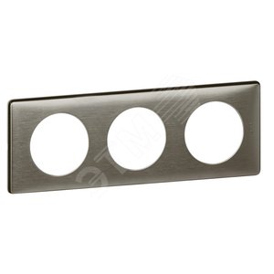 Рамка, трехпостовая, вольфрам (068973)