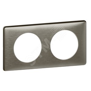 Рамка, двухпостовая, вольфрам (068972)