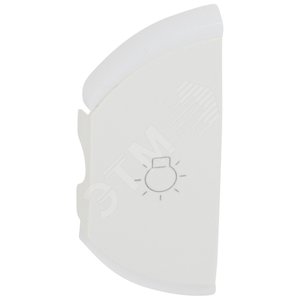 Celiane Панель лицевая двухклавишная левая SCS белый