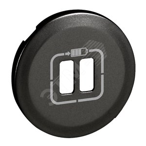 Celiane Лицевая панель зарядного устройства 2хUSB 1500мА 067462 графит (067956) - Legrand