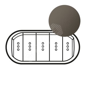Celiane Графит Клавиша 5-ая c подсветкой (мех. 67001, 67031, 67032) | 067906 | Legrand - Legrand