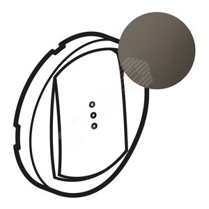 Celiane Лицевая панель выключателя/переключателя 067001/02/31/32 с подсветкой графит (067903)