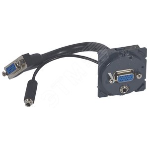Розетка HD15+Jack3.5 с кабелем - Legrand