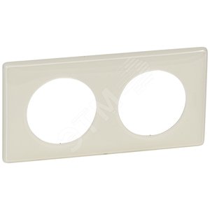 Рамка, двухпостовая, слоновая кость (066622)