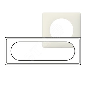 Рамка, 6/8 модулей, белая перкаль (066706)