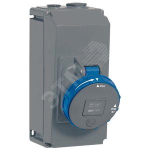 Розетка на поверхность IP67 3K+З 230v 63А Hypra - Legrand