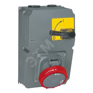 Розетка с разъединителем IP67 3К+З 400v 125А Hypra (059114)