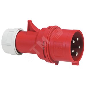 Вилка с переключателем фаз 32А 3К+Н+З 380В IP44 (058141) - Legrand