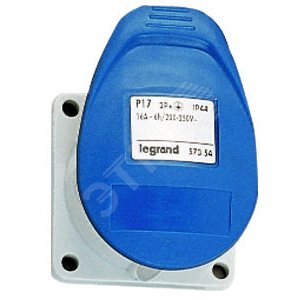 P17 Розетка силовая IP44 2К+З 230В 16А (57354) - Legrand