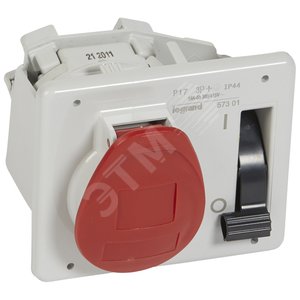 Розетка встр.с блок. 16А 3К+З 380В IP44 - Legrand