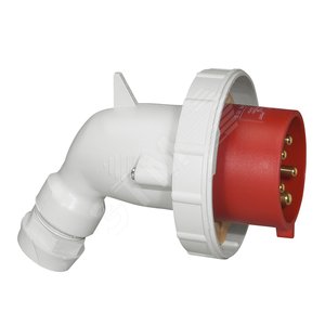 Вилка кабельная переносная угловая 32А 3К+Н+З 380В IP67 (056528) - Legrand
